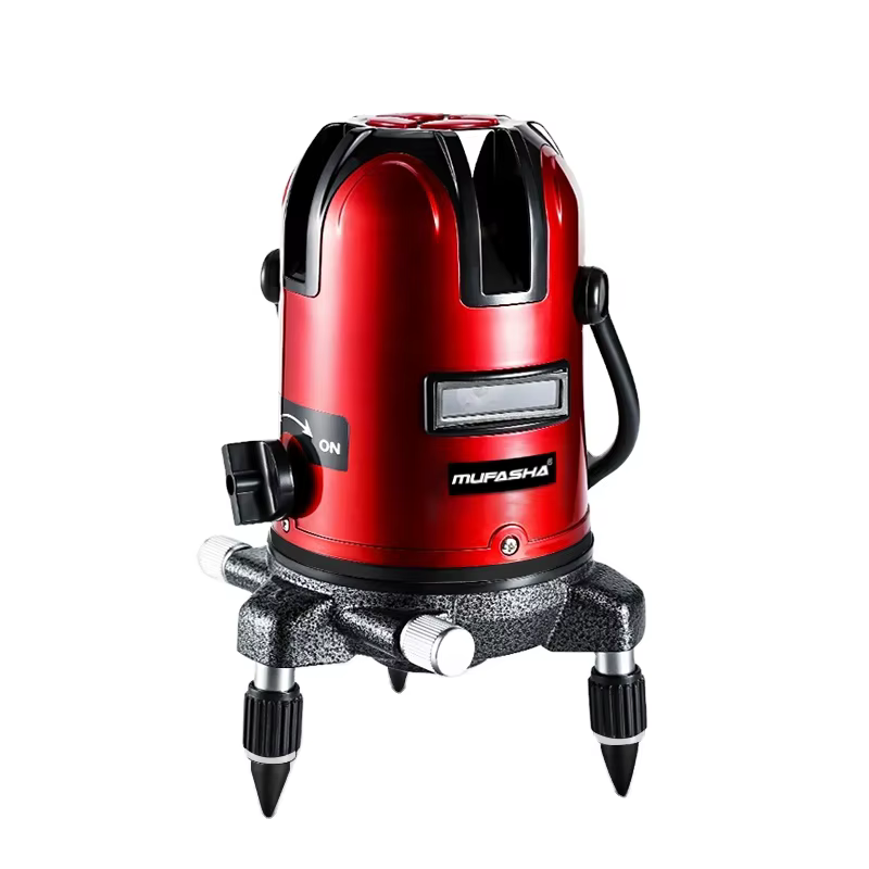 Niveau laser rouge à 2 lignes, auto-nivelant vertical à 360 degrés, industriel/DIY professionnel P02
