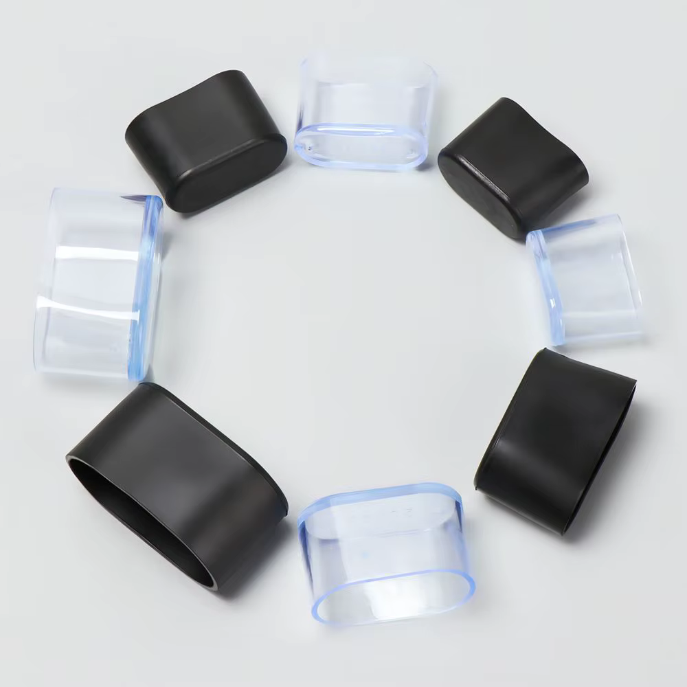 Embouts de pieds de chaise de forme nar, coussinets en silicone pour pieds de meubles, couvertures c
