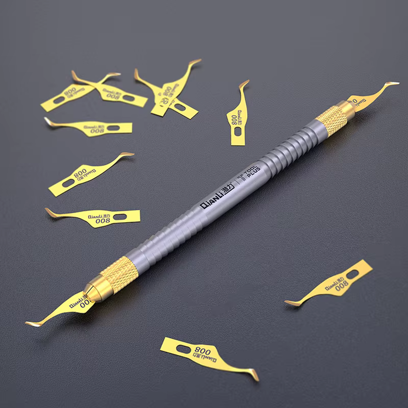 QianLi 007 008 009 011 couteau de Scalpel d'élimination de la CPU colle grattoir gaine BGA IC nettoy