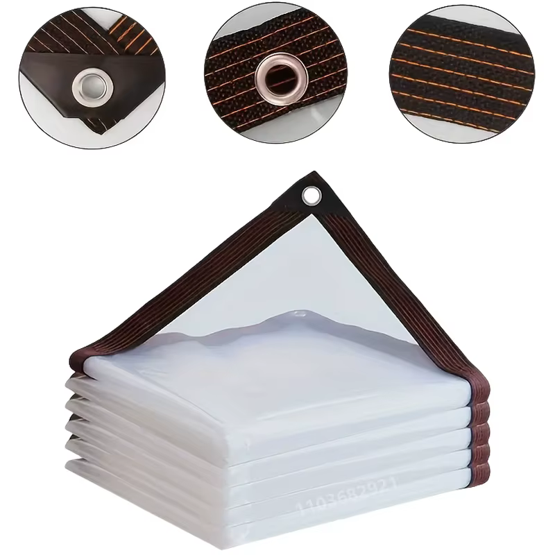 Bâche transparente en tissu d'ombrage imperméable à la pluie, bâche légère et imperméable, tissu imp