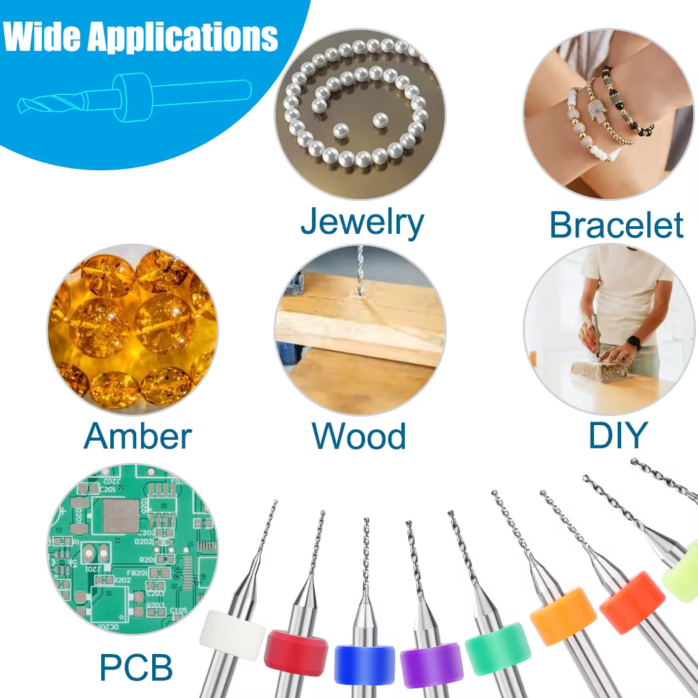 XCAN 0.1mm-2.0mm importation carbure PCB forets carte de Circuit imprimé Mini CNC jeu de forets