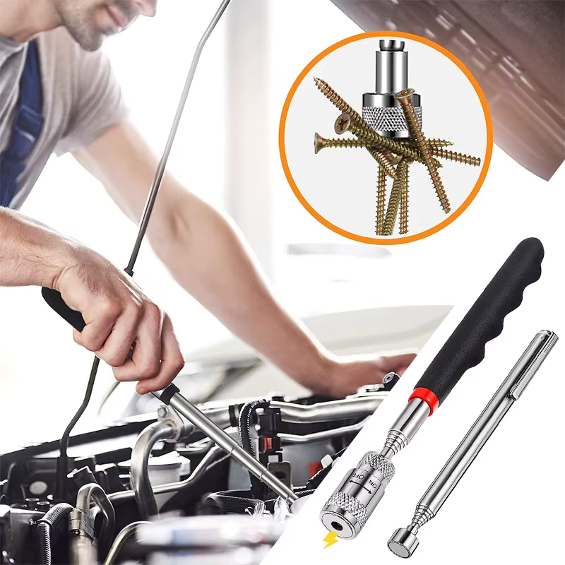 Mini outils de ramassage magnétiques télescopiques, poignée portable réglable, stylo extensible à lo