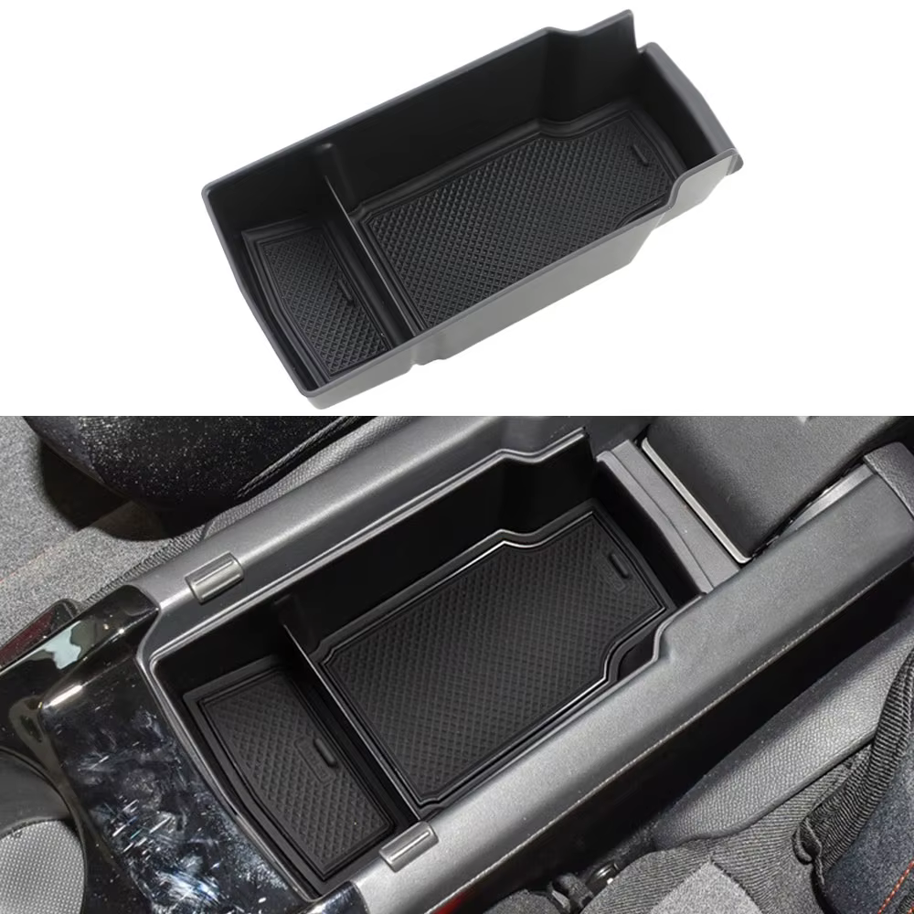 Plateau de boîte de rangement d'accoudoir pour Peugeot 2008 208 II 2019 2020 2021 2022 2023 2024, su