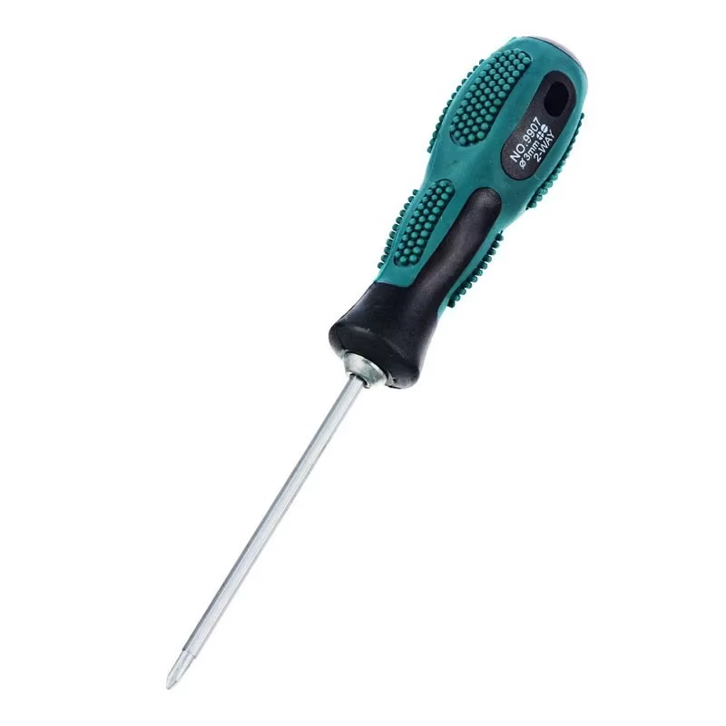 Tournevis croisé à fente à double usage, poignée de boulon, tournevis 3x75mm, outils de jardin domes