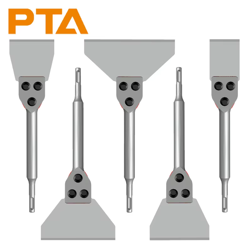 Outil de grattoir de sol PTA SDS Plus, outils de retrait de mortier de carrelage et de sol stratifié
