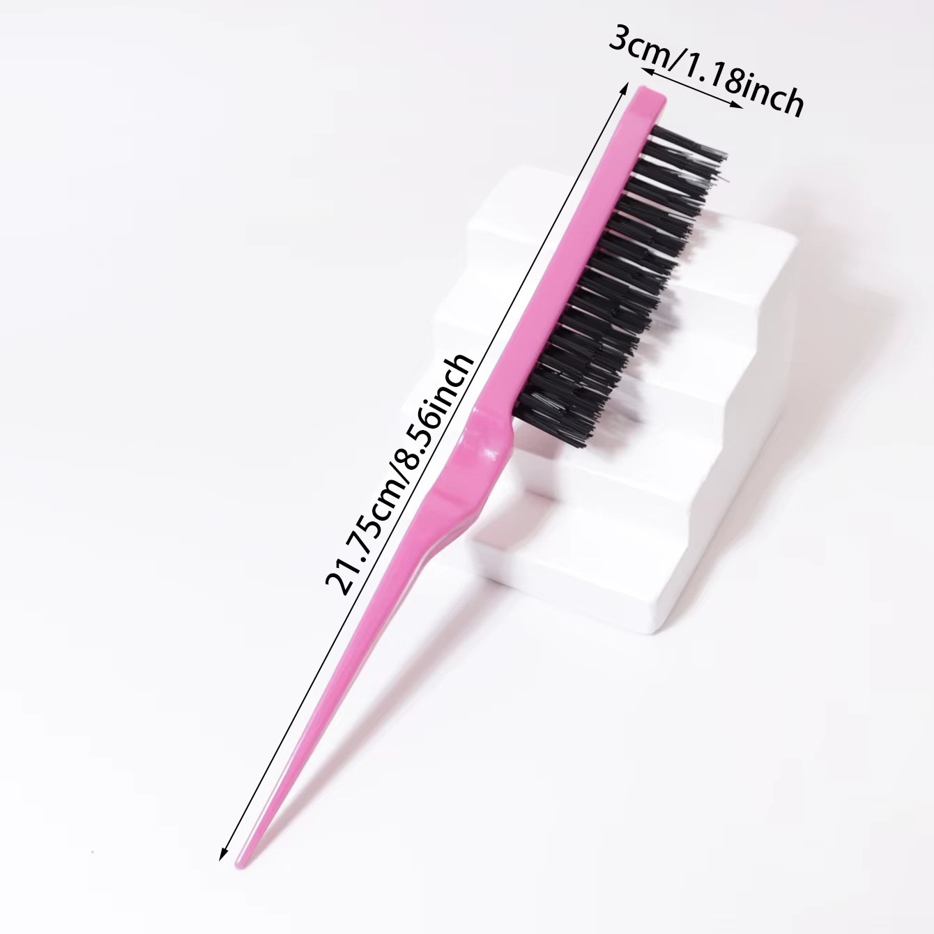 Brosse à queue de Rat 1/7 pièces, pour le peignage du dos, le volumisation des racines et le Massage