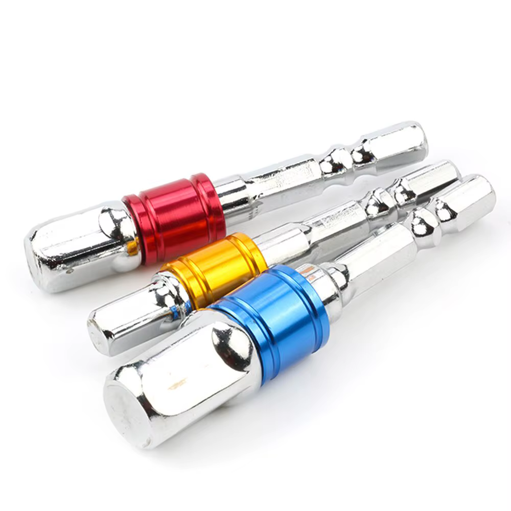 3PC Couleur Hexagonale Vis Tournevis Changement Extension Tête Carrée Socket Tool Set pour Électriqu
