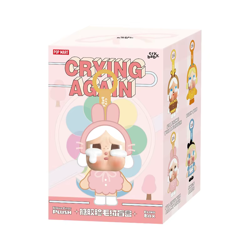 POP MART CRYBABY Cry Again Series-boîte aveugle en vinyle 1 pièce/6 pièces boîte aveugle POPMART