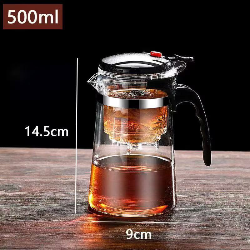 Tasse élégante et résistante aux hautes températures, service à thé domestique, filtration du thé et