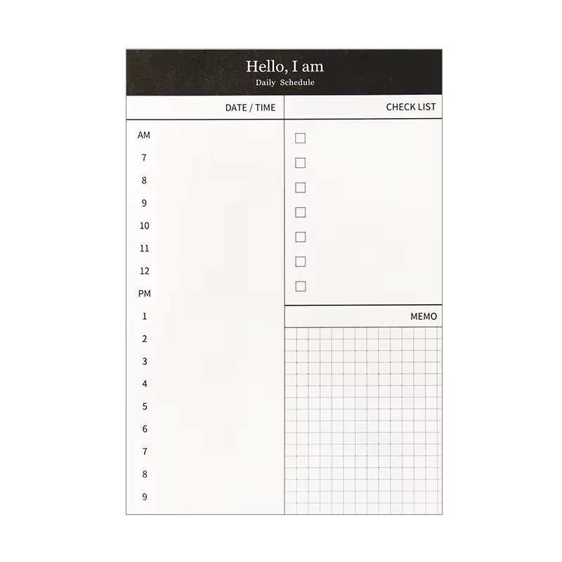 Mini agenda quotidien, liste de tâches, planificateur de temps de bureau, carnet/agenda scolaire, pa