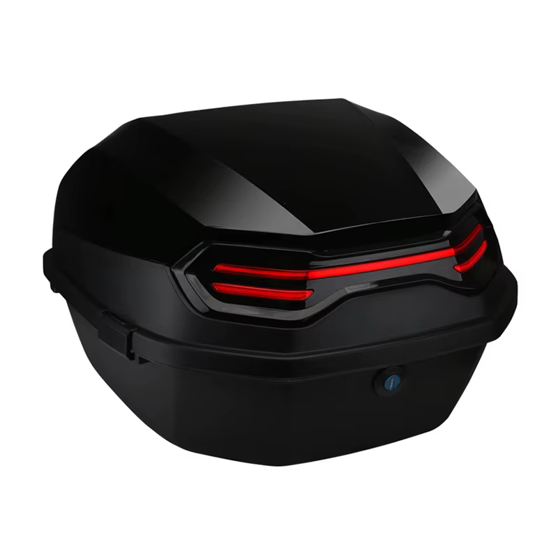 Boîte arrière de moto 35l, matériau ABS étanche, conception verrouillable universelle pour coffre de