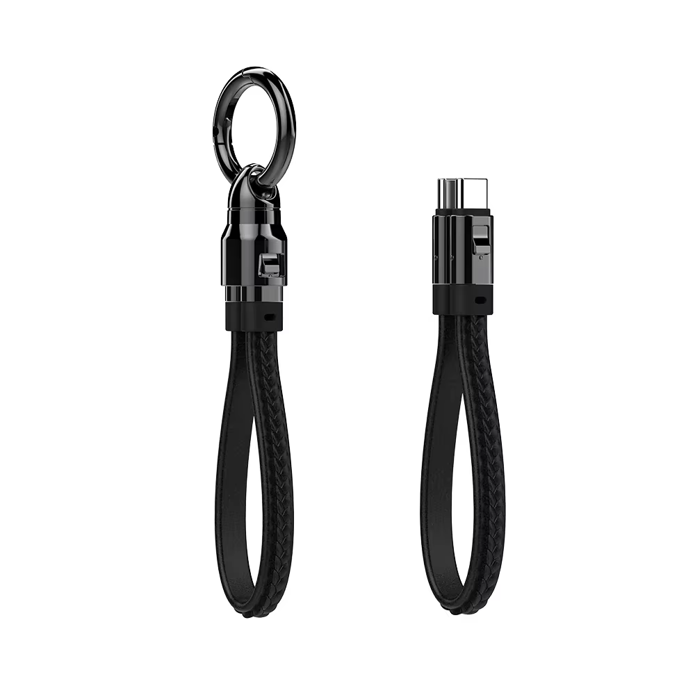 Porte-clés Portable USB C câble de chargeur court 240W 5A cordon de charge rapide Type C câble de ch
