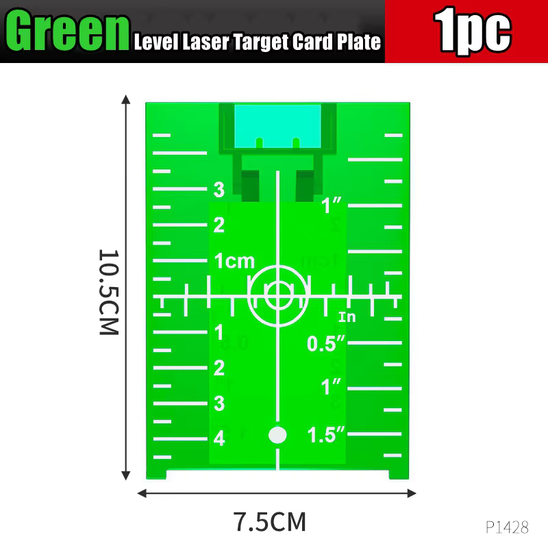 Plaque de ciblage pour niveau laser, plaque de mesure de distance à faisceau rouge/vert, outil de ni