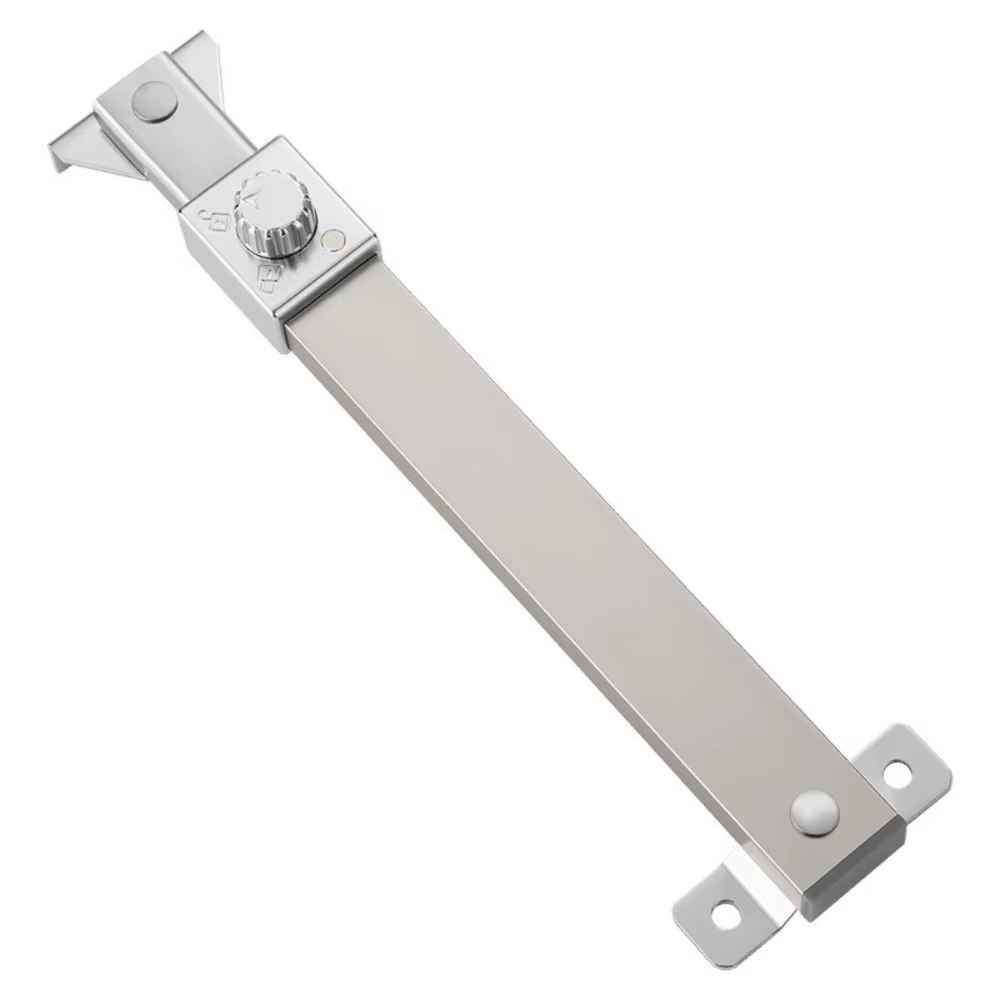 Limiteur de fenêtre télescopique en acier inoxydable, support anti-vent pratique, limiteur d'ouvertu