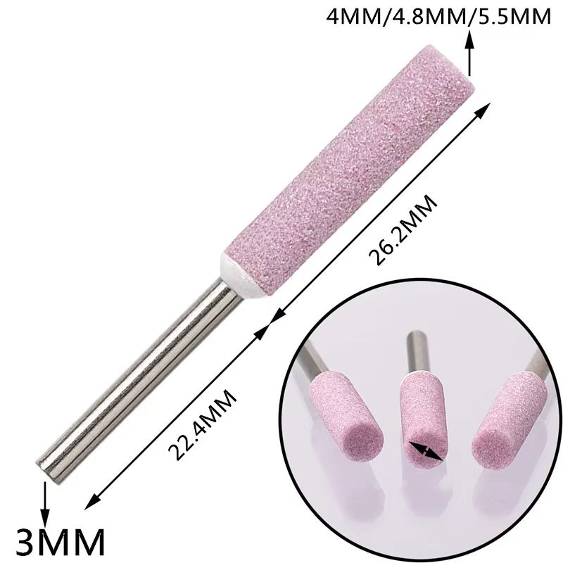 Affûteur de scie à chaîne en céramique, 8 pièces, lime en pierre 4mm 4.8mm 5.5mm, affûtage de scie à