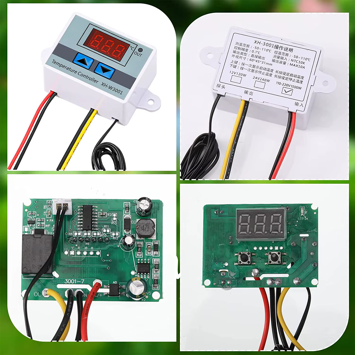 XH-W3001/W3002 affichage numérique LED micro-ordinateur thermomètre température chaude et froide the