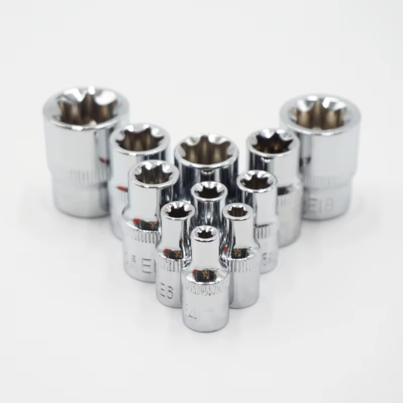 Jeu de douilles étoile 1/4 "3/8", 11 pièces, tête de clé à douilles femelle de Type E E4 E5 E6 E7 E8