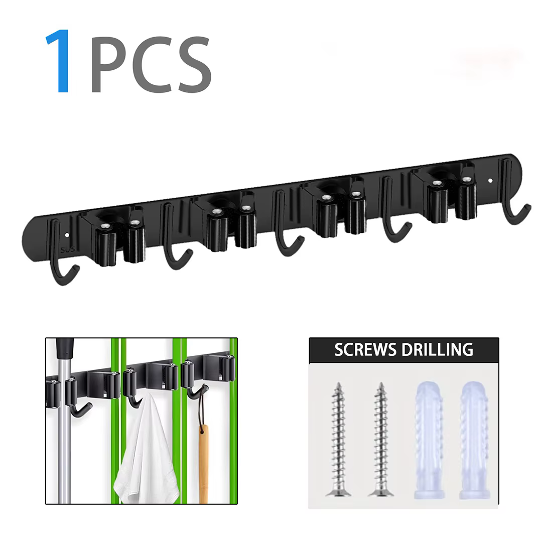 Support pour balai et serpillière ; Organisateur d'outils mural ; Porte-outils de jardin ; Organisat
