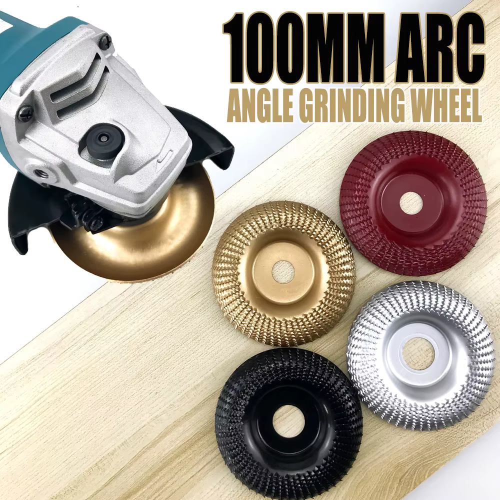 16/22mm ouverture 100mm Arc Angle meule bois façonnage disques de meulage travail du bois ponceuse a
