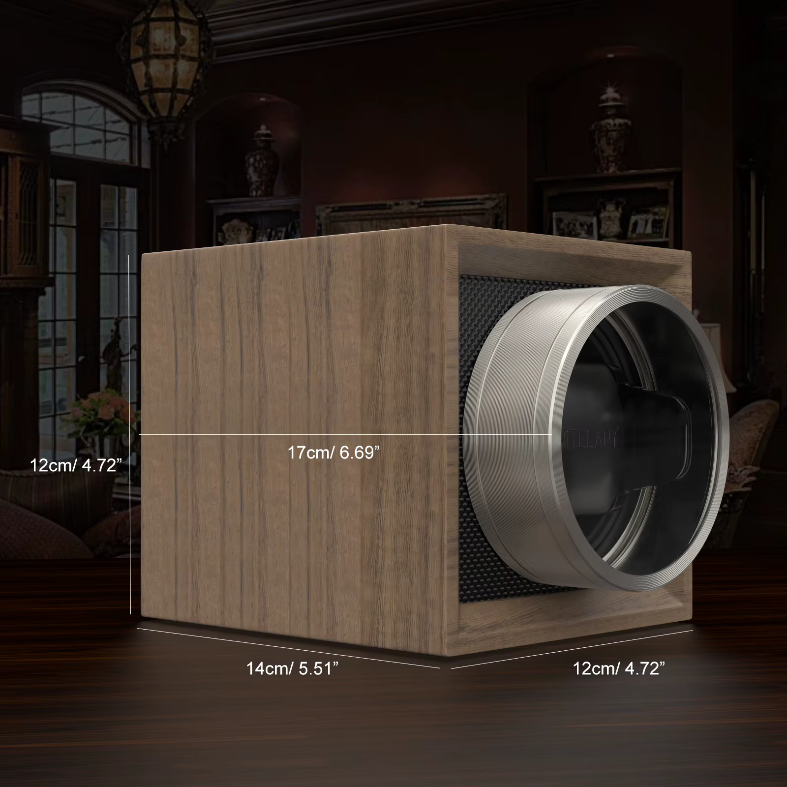 Boîte de rangement pour montres automatiques à un seul compartiment, avec couvercle anti-poussière, 