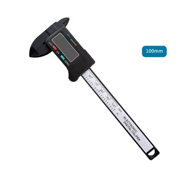 Outil de mesure règle numérique 150mm 100mm pied à coulisse numérique électronique cadran en Fiber d