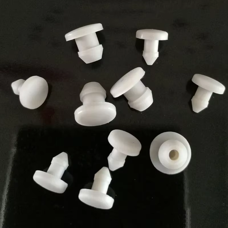Bouchon en Caoutchouc de Silicone Blanc de Type T, Joint Conique à Encliqueter, Bouchon d'Extrémité,