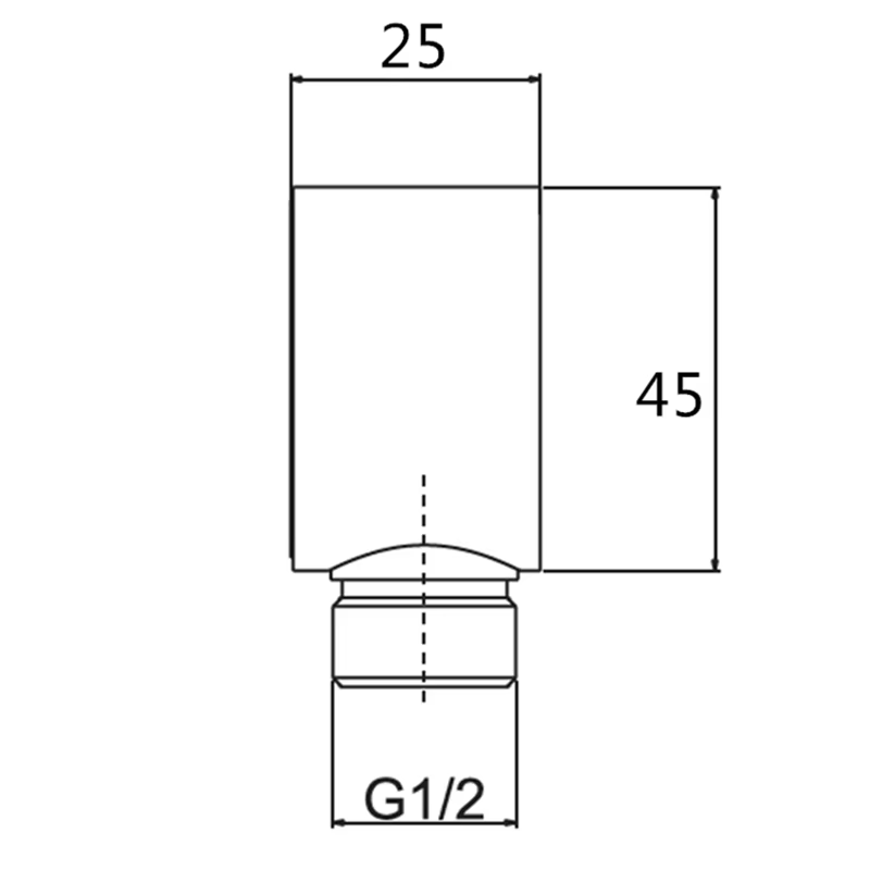 Connecteur de tuyau de douche rond en laiton, coude d'alimentation murale, accessoires de sortie d'e