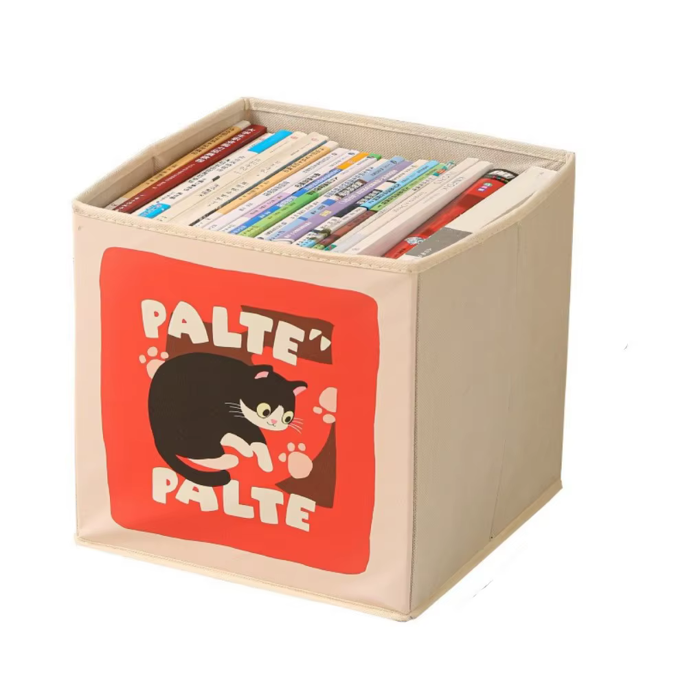 Boîte de rangement pliable en forme de cube, motif chat, grande capacité, anti-humidité, panier de r