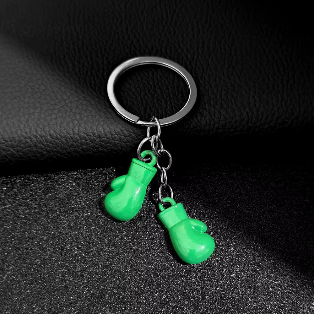 Nouveau créatif gant de boxe gauche et droit porte-clés 3D gant de combat en métal pendentif porte-c
