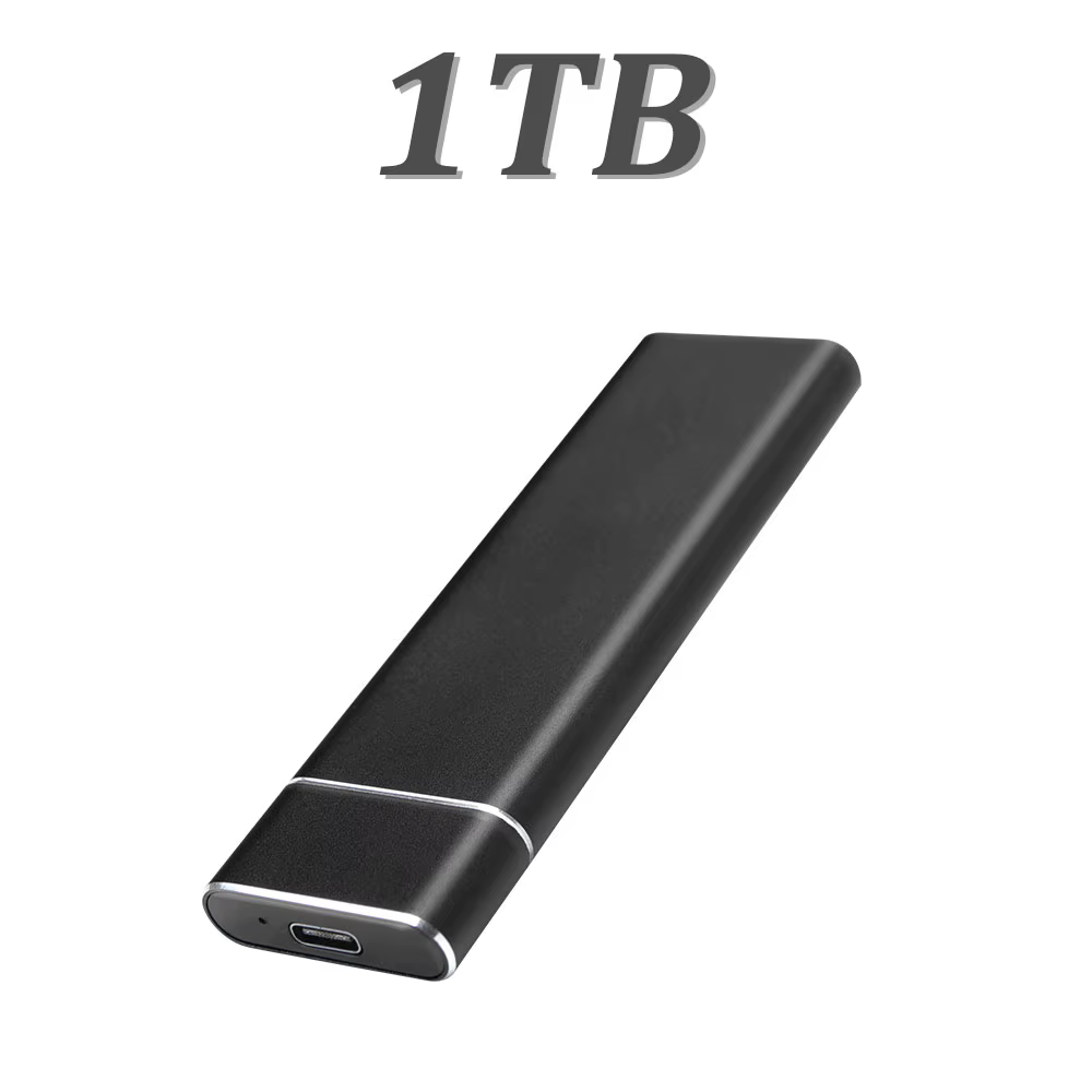 SSD externe portable USB 3.1 haute vitesse 2 To, 1 To, 4 To, grande capacité originale pour PC, ordi