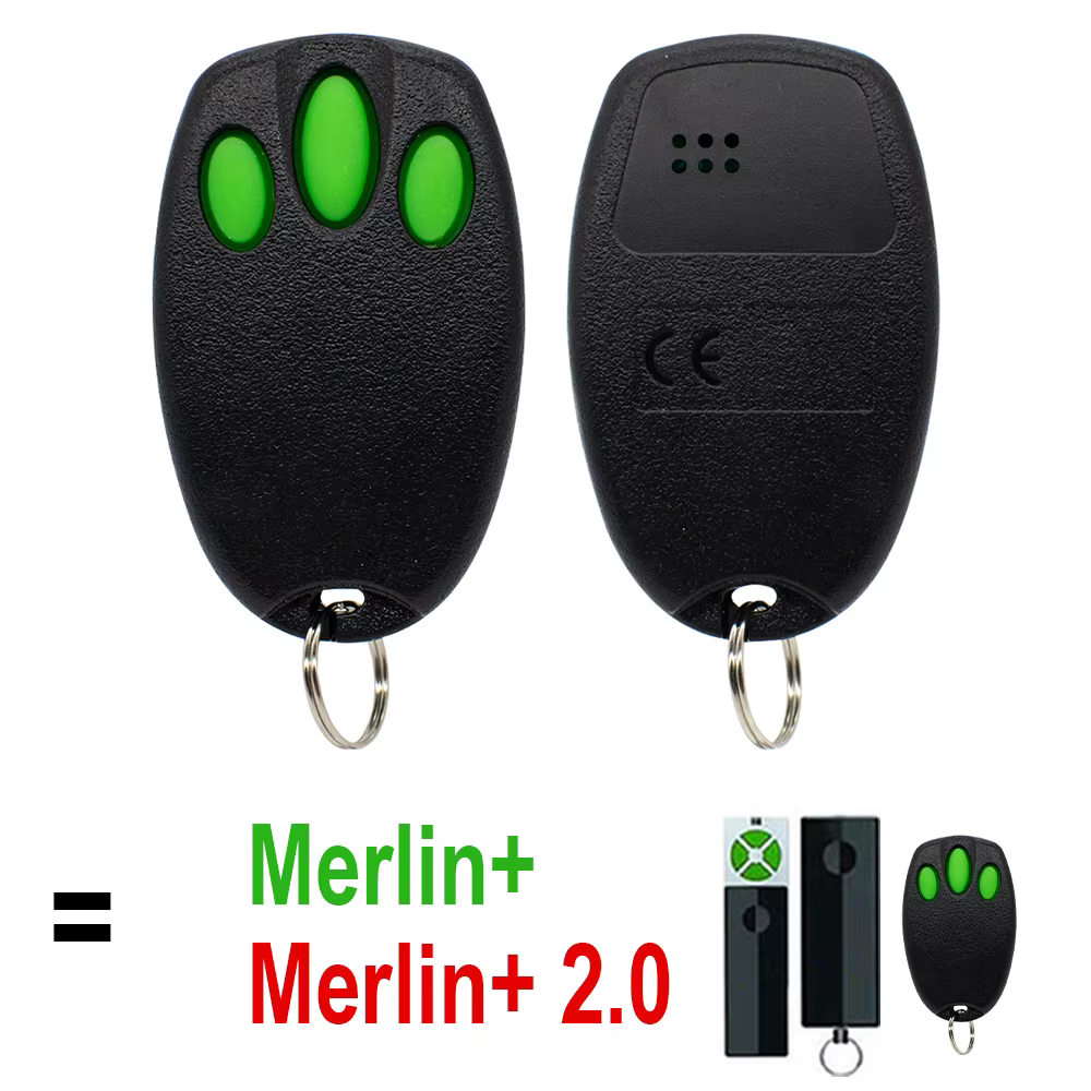 Télécommande universelle pour porte de garage Merlin E960M Security+2.0, compatible avec l'ouvre-por