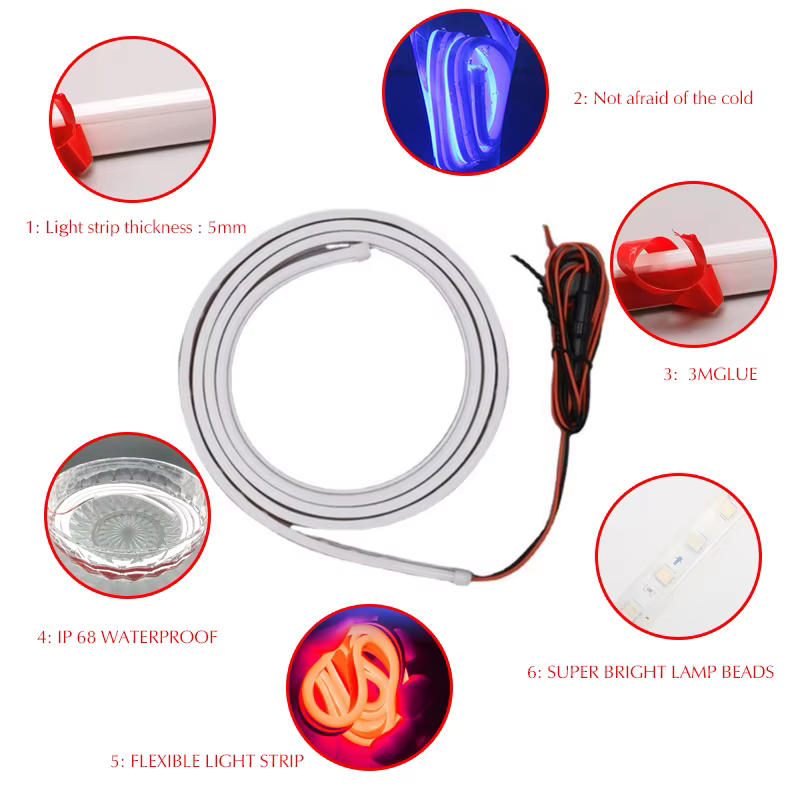 1 pièces feux de jour pour Hyundai Tucson 2021-2023 LED DRL voiture antibrouillard feux de jour auto