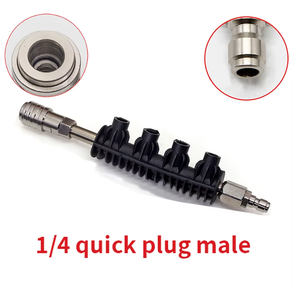 Connecteur rapide autobloquant 1/4, accessoires de lavage, pistolet sans déclenchement au tuyau, net