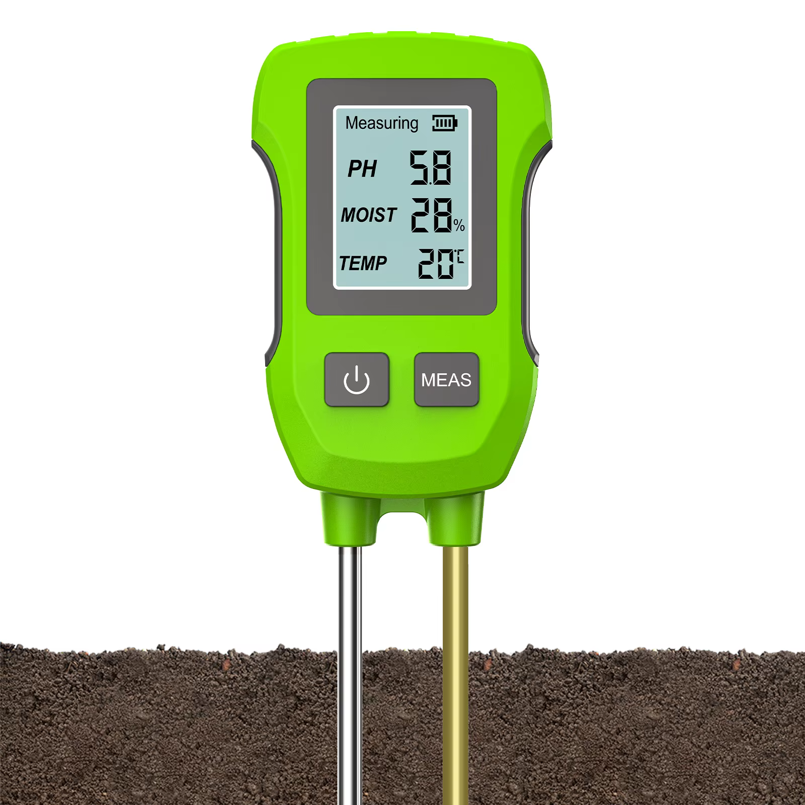 Testeur de sol numérique LCD 3 en 1, PH/humidité/température, compteur de sol de haute précision ave