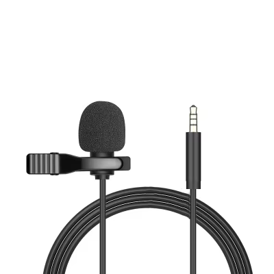 Mini Microphone Lavalier USB Portable de 1.5m, USB/3.5mm/type-c, Clip métallique, micro à condensate