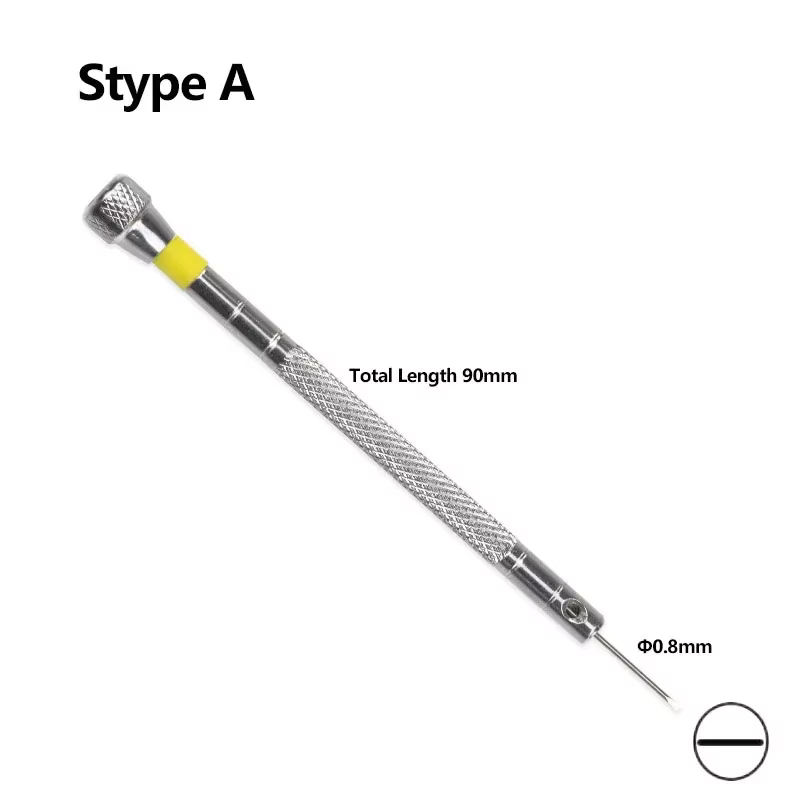 Petit tournevis en acier de 0.8 à 1.6mm pour la réparation de lunettes de montre, outils manuels por