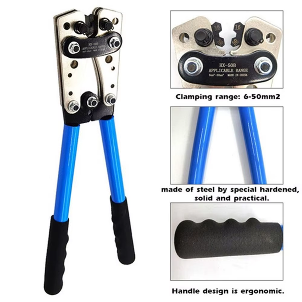 HX-50B 1/60/100 pièces outil de sertissage de câble Portable bornes professionnelles pince à sertir