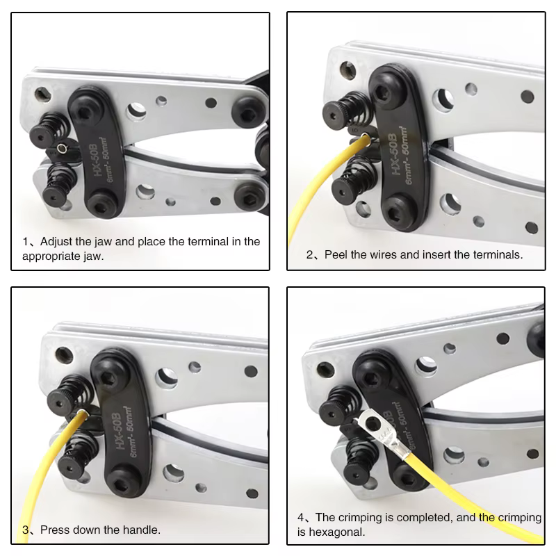 Pince à sertir pour Terminal de Tube, outil de sertissage hexagonal, multi-outils, cosse de câble de