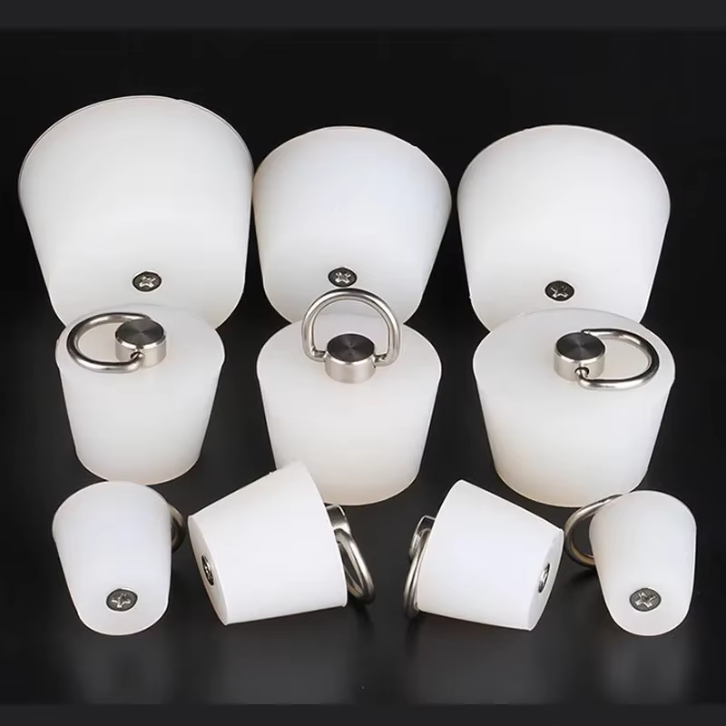 Bouchon Conique en Silicone avec Anneau en D, Couvercle Étanche pour Bancs, Haute Température, pour 