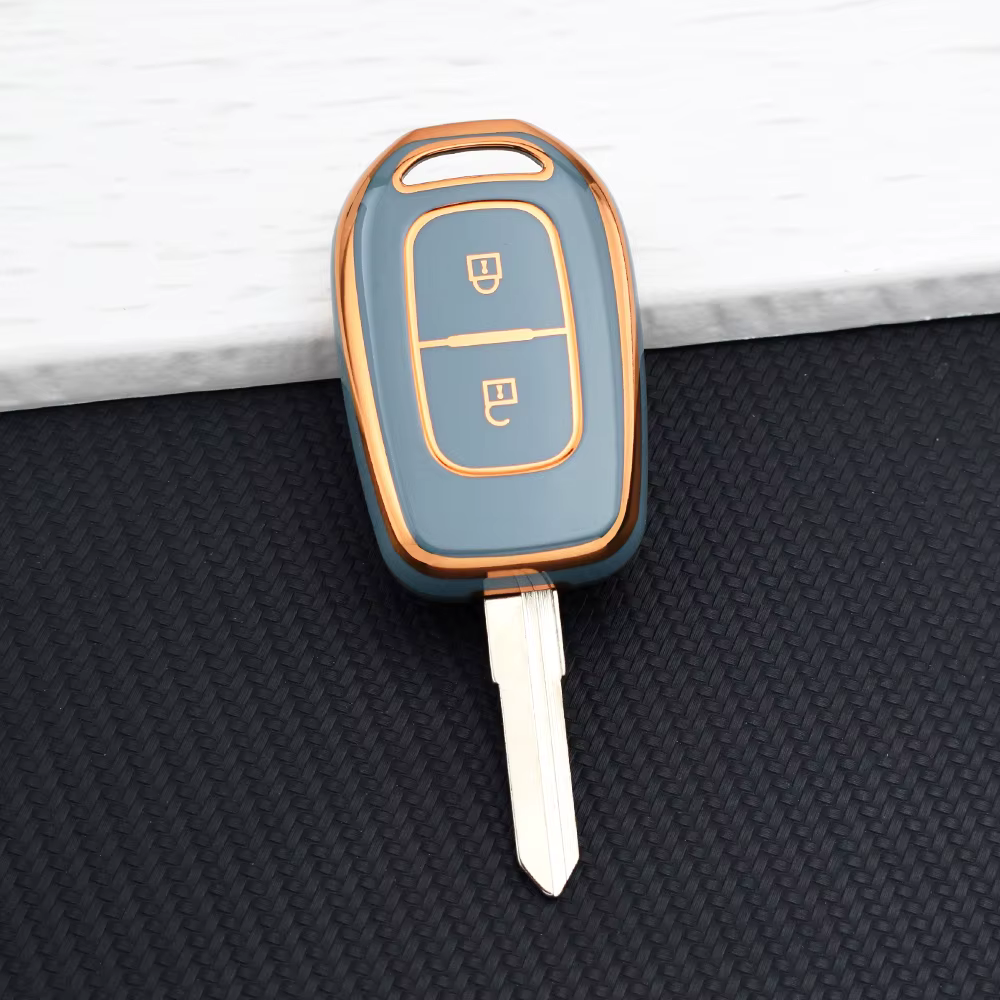 Housse de protection pour clé de voiture en TPU, pour Renault Kwid, symbole de la circulation, Dacia