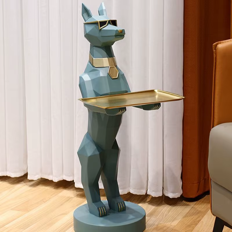 Plateau de rangement de Figurines en résine, décoration de maison, Miniatures modernes de luxe, acce