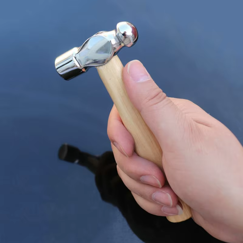 Marteau à billes en acier au carbone, Mini marteau, outil d'évasion de voiture, marteau en noyer fra