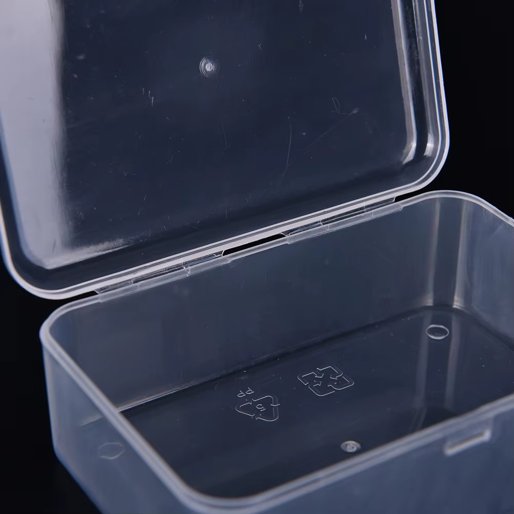 Boîte de rangement en plastique Transparent avec couvercle, présentoir de bijoux, petite boîte de ra