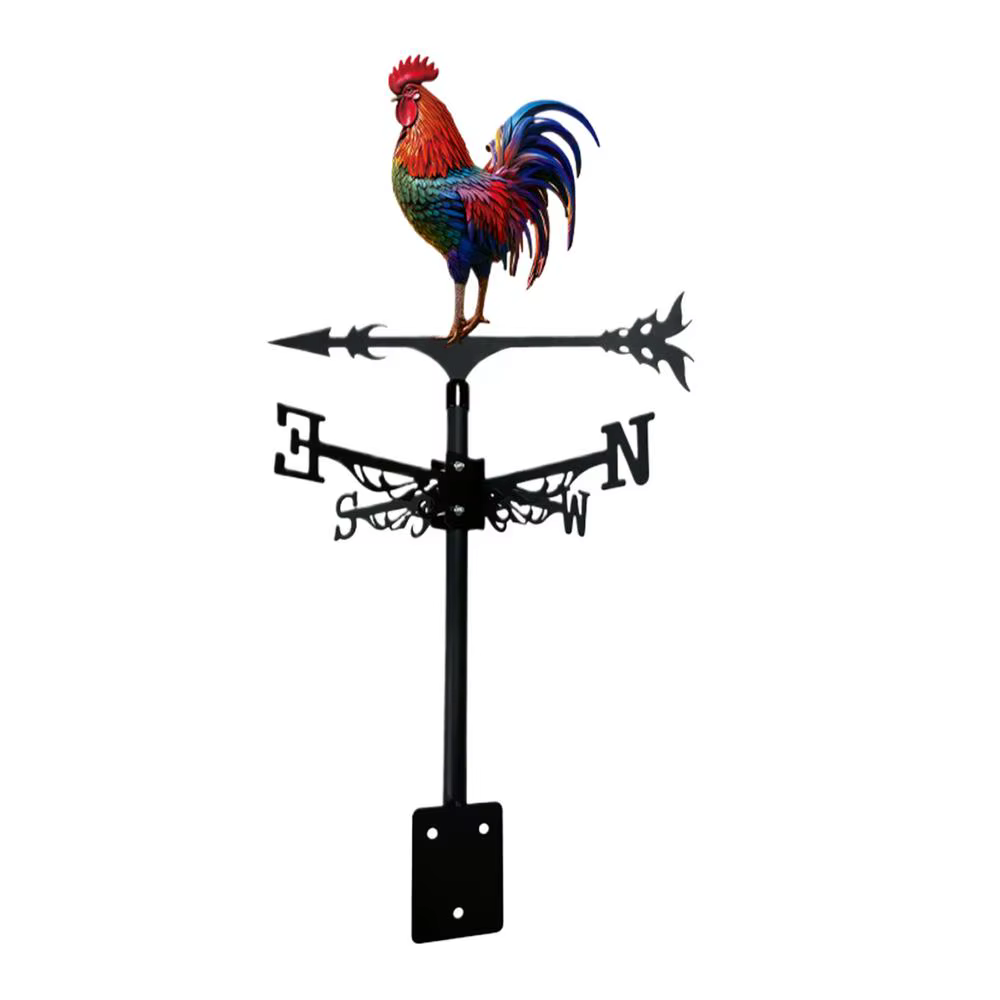 Aubes météorologiques décoratives en fer en forme de coq pour jardin, décoration de cour, aubes mété