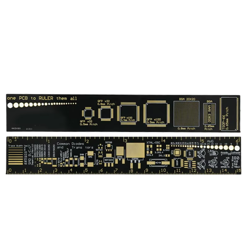 Règle PCB 5 types 9CM 15CM 20CM 25CM 30CM, outil de mesure multifonctionnel, puce de condensateur de
