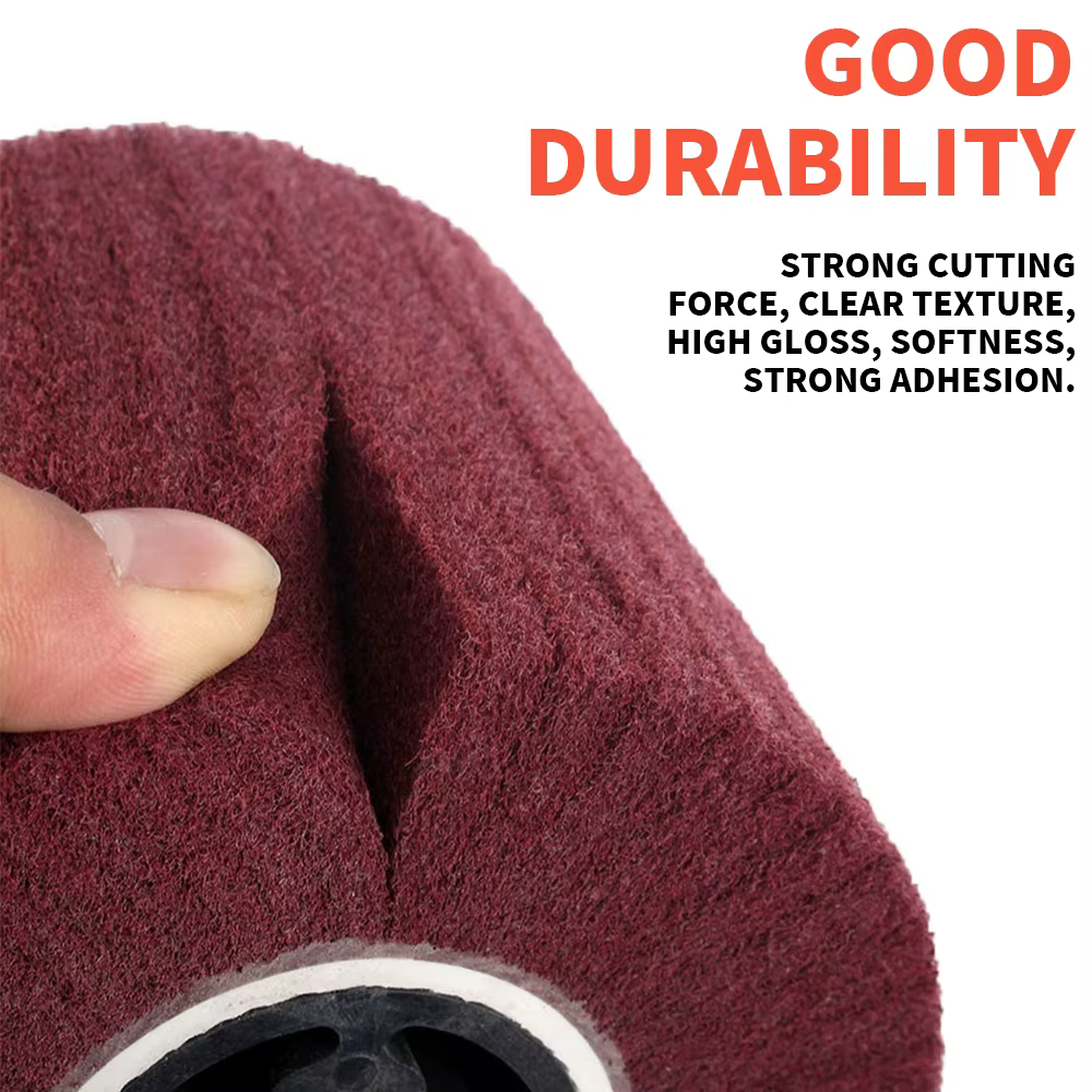 NuoDunco120x100x19mm brosse à lamelles en Nylon Non tissé fil de Nylon en métal brosse de polissage