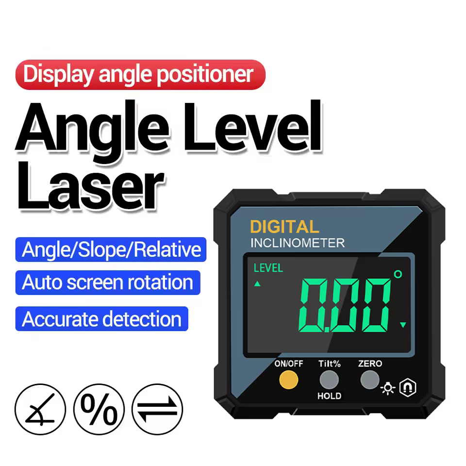 Nouveau rapporteur d'angle numérique électronique mini 360 degrés, inclinomètre, détecteur d'angle, 
