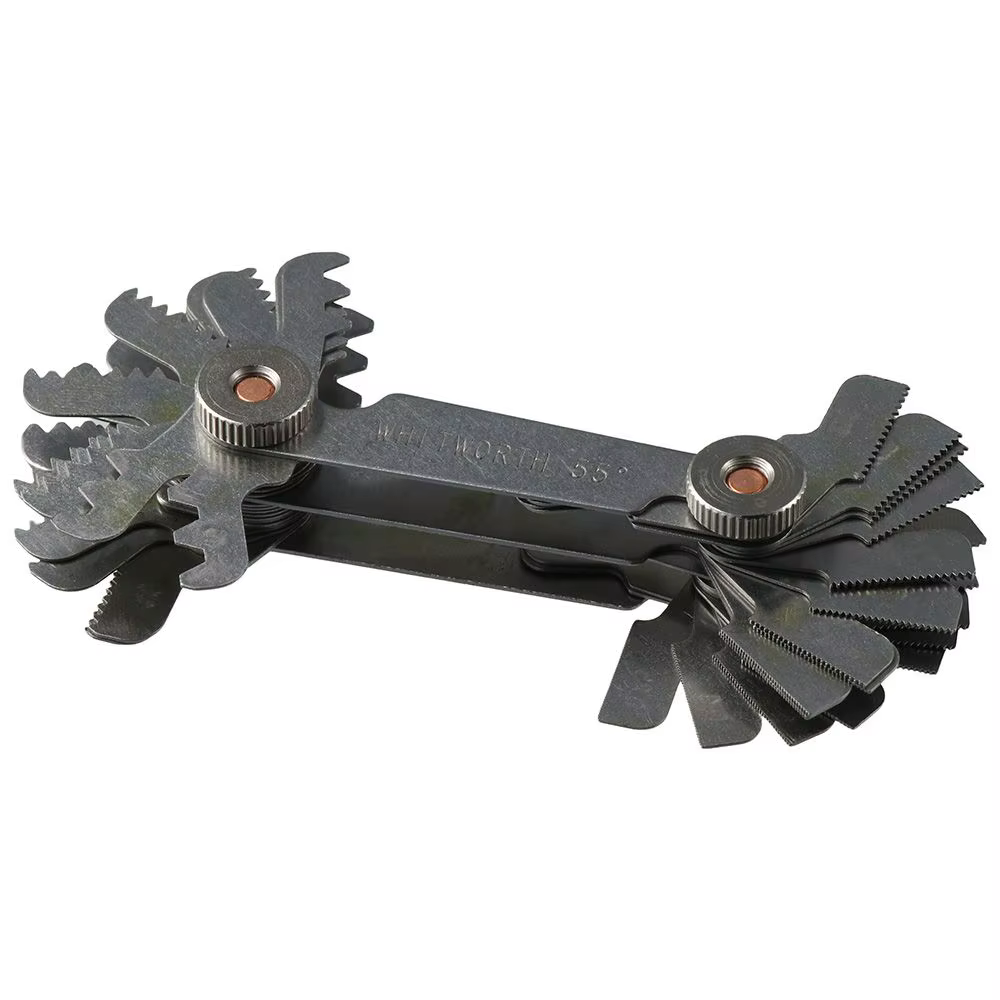 Jauge de pas de filetage de vis en acier inoxydable, Meacceler& Imperial, outil de mesure, résistant