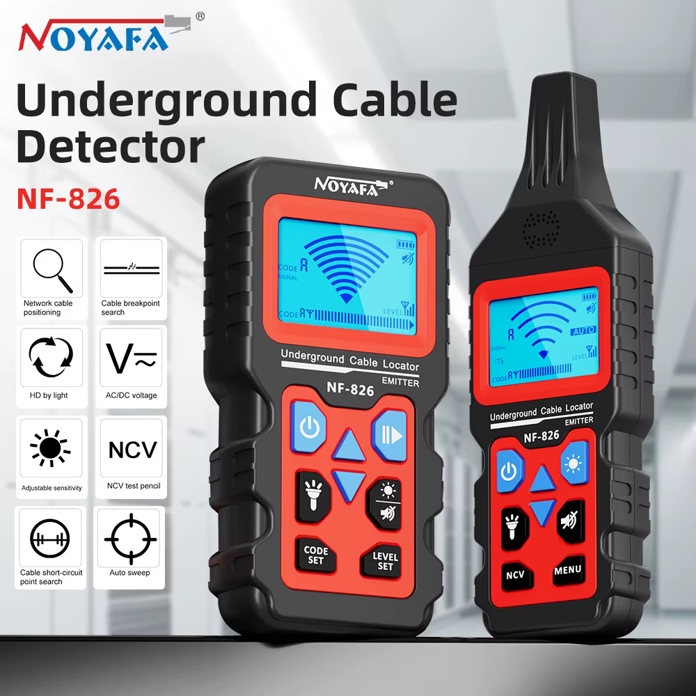 NOYAFA NF-826 testeur de câble souterrain localisateur traqueur de fil détection lignes électriques 