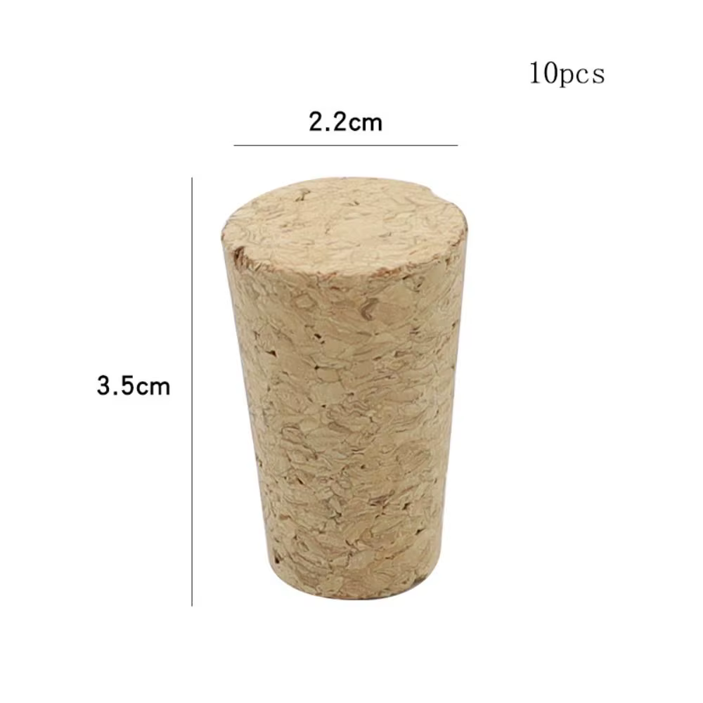 Bouchons de bouteille de vin en bois réutilisables, 22mm, matériau haute densité, bouchons de boutei
